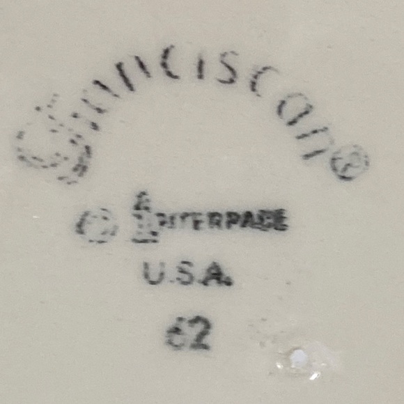 Vintage Franciscan Ware October Sugar Bowl And Creamer - Picture 12 of 12